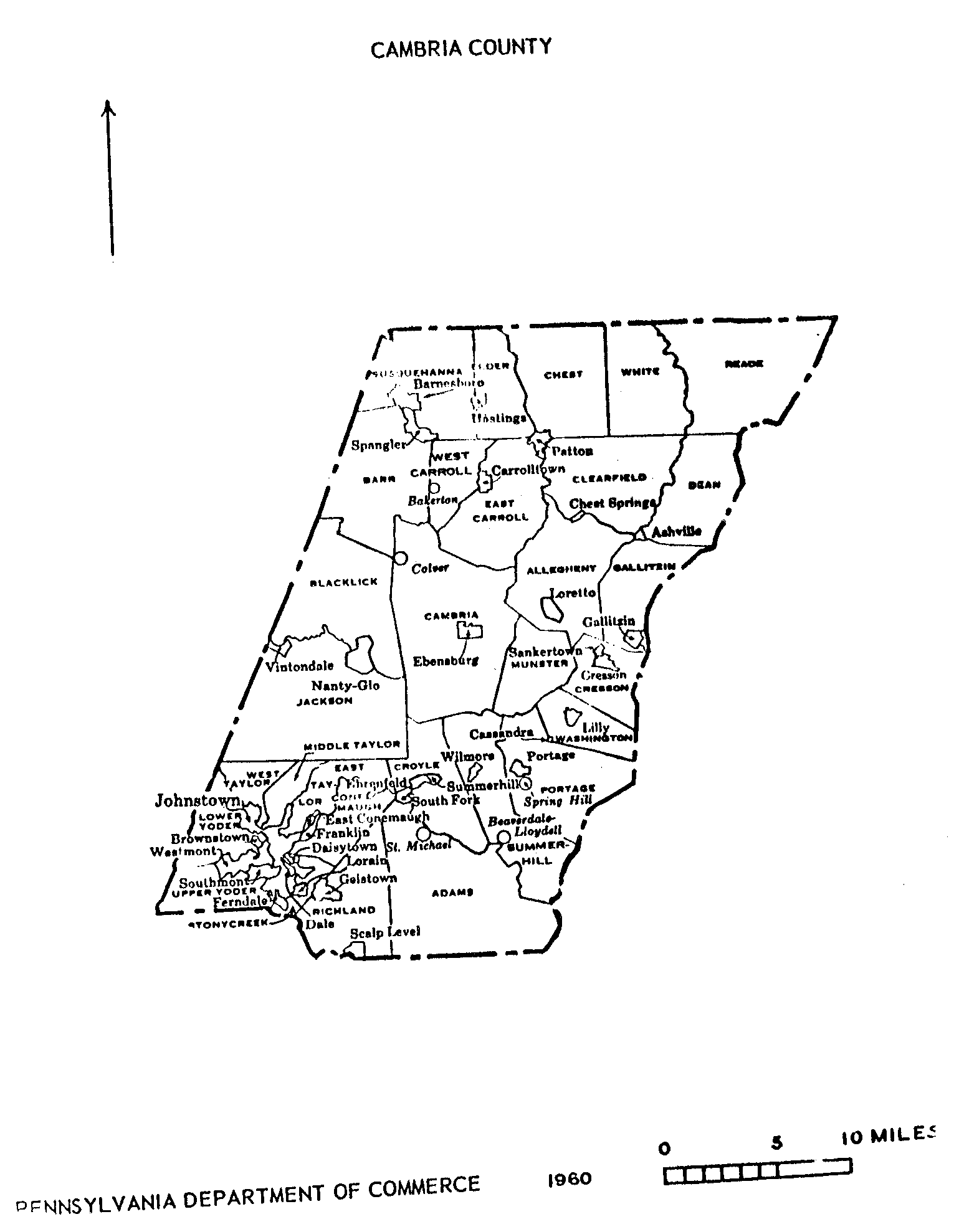 Pa State Archives Pennsylvania County Municipalities Map