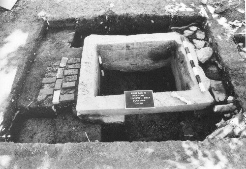 The same privy after excavations have been completed