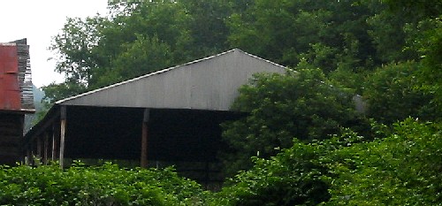 Bradford County pole barn with an open interior.