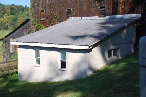 Image of a milk house extension to a barn from Washington County