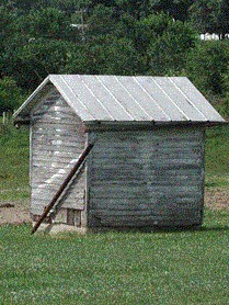 Image of a smokehouse in Columbia County