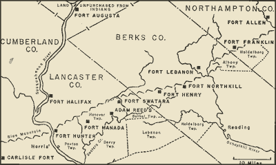 Map of historic forts