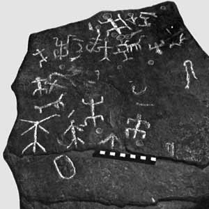 Photograph of Jennings Rock petroglyphs