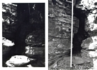 1938 WPA excavations on left and 1994 recreation on right