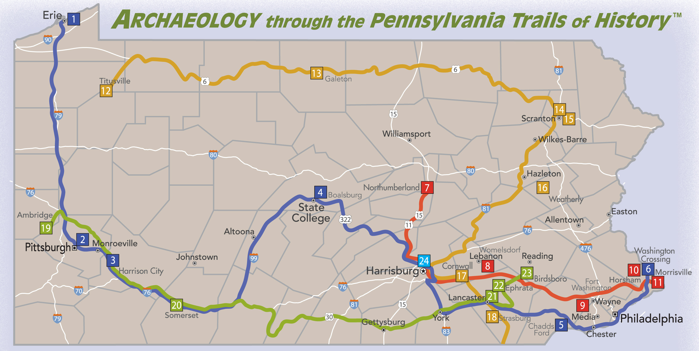 Archaeology through the Pennsylvania Trails of History