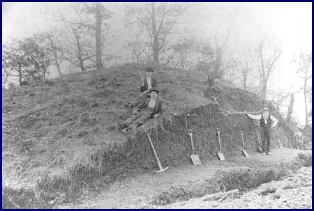 An Early Woodland burial mound, many of which have been destroyed by modern development.