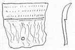 Rim sherd drawing from original field records at Powell 1