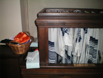 Prayer caps and shawls provided for members of Oheb Sholom
