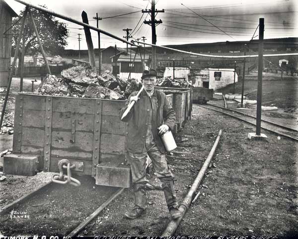 Old miner at Baltimore tunnel