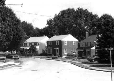 Example of curvilinear street pattern, Montgomery County