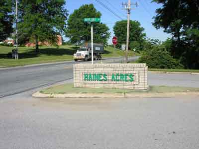 Example of an entrance sign, York County