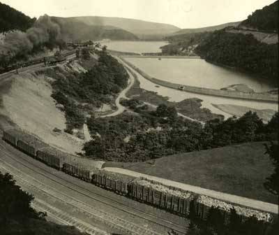 Image of the Horseshoe Curve. Courtesy of the PA State Archives