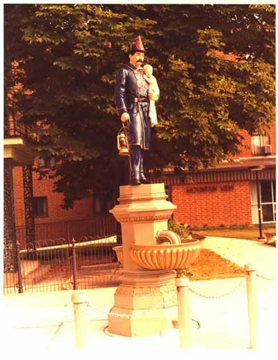 Photo, Firemen's Drinking Fountain, Slatington, Lehigh Co.