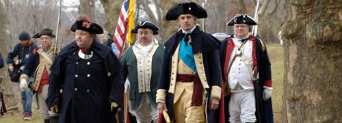 George Washington and Company at Washingtons Crossing