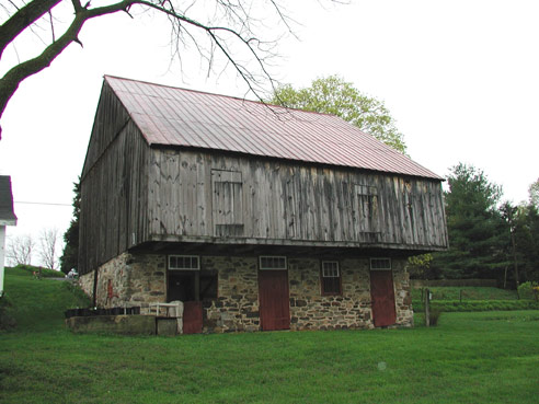 Standard Pennsylvania forebay barn in Oley Valley, Berks County