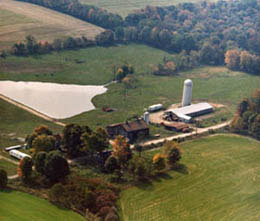 Aerial View - Farm, Huntington Township