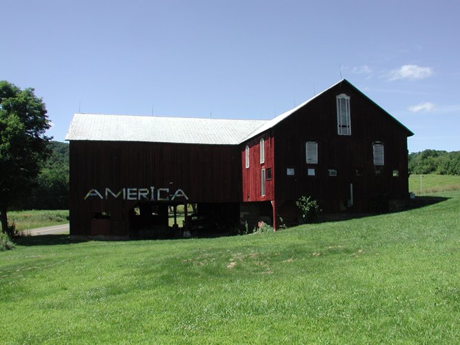 Barn with ell footprint, Columbia County, c. 1850-1920