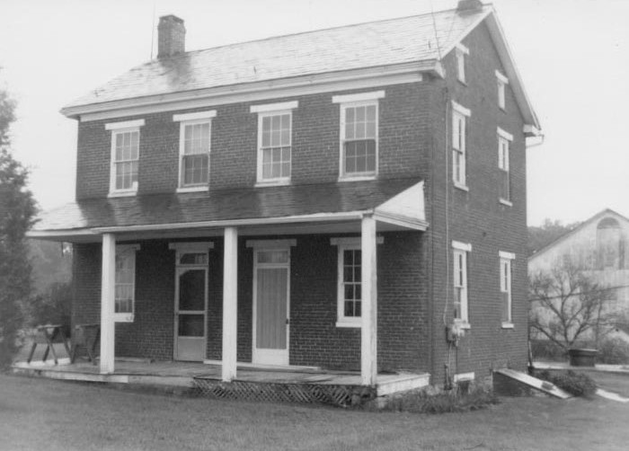 Example of a four-over-four house in Greenwood Township, Columbia County