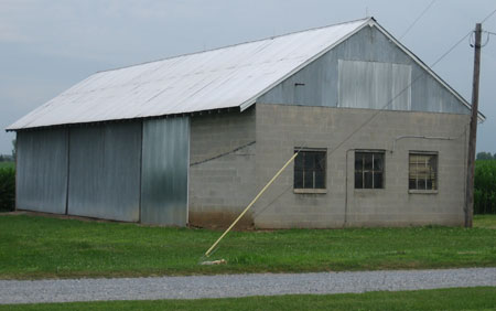 Machine shed, North Cornwall Township, Lebanon County, c. 1950-70