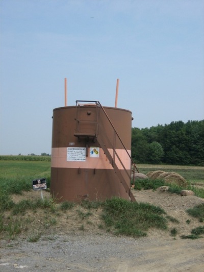 Mercer County oil well head