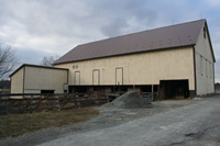 Barn with cow shed, Lower Windsor Township, York County, c. 1910.