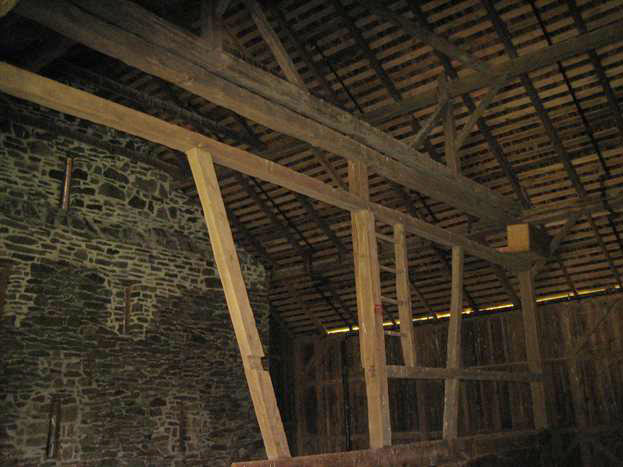 Post and Beam Framing, McPherson Barn, Gettysburg National Battlefield