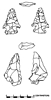 American Indian chipped stone artifacts recovered in 1990s.