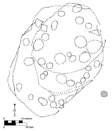 Revised site map of Peck 1 with addition of dwelling