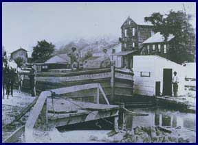 A canal barge