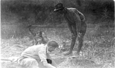 Excavating at Montague with Canine assistance