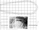 Pit 59, a storage pit, and its original plan and profile from Reckner