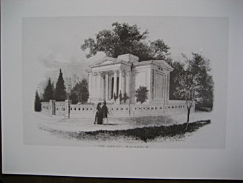 Drexel mausolem rendering, Woodlands Cemetery