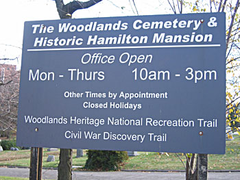 Cemetery Sign