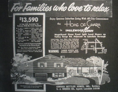 Housing Ad Courtesy of Ambler Gazette